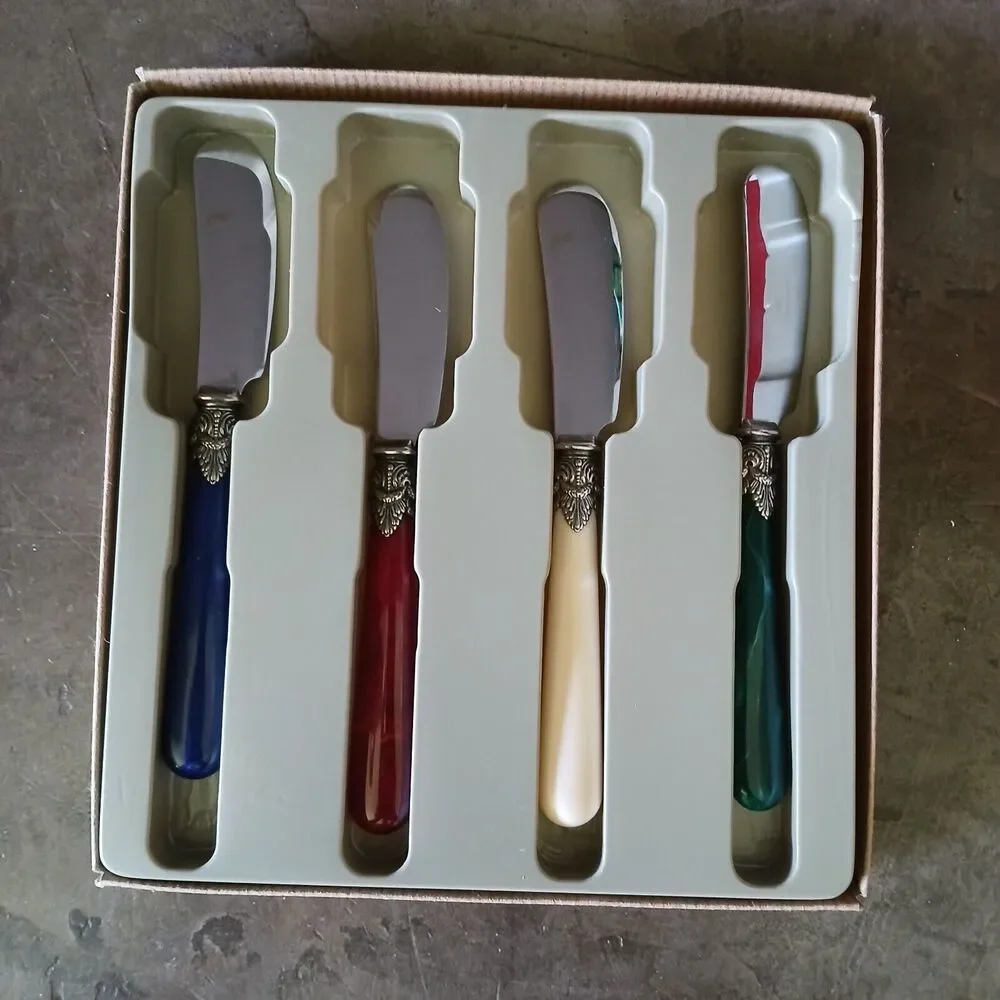 Napoleon 4-Piece Knife 18/10 Serving Knives Set Stainless Steel Made in Italy
